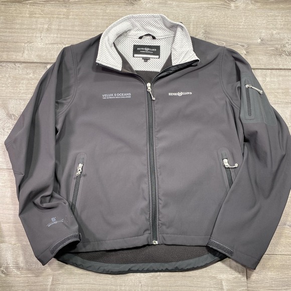 Henri Lloyd Softshell‎ Jacket Men's XL Gray Velux 5 Oceans Sailing Performance